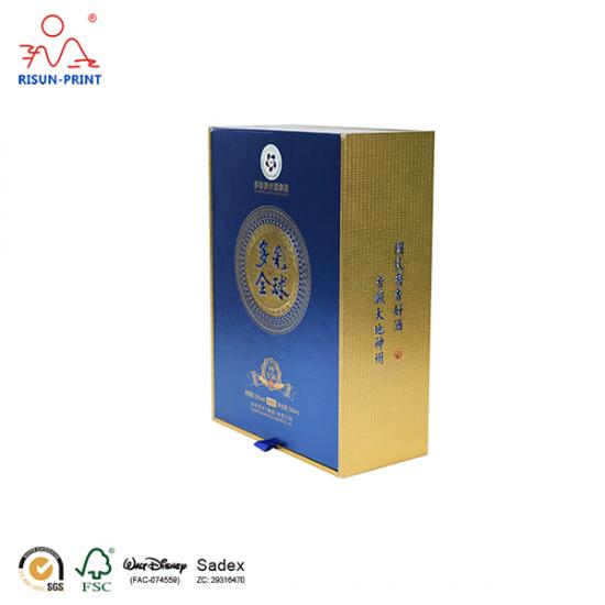 Luxury Red Champagne Wine Packaging Box