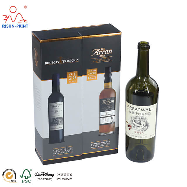 personalised 2 bottle wine box