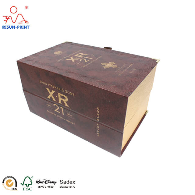 Wooden Pu Wine Box