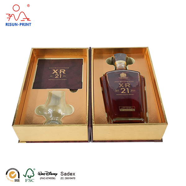 Coffret d'emballage Whisky XR 21 ans personnalisé