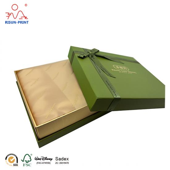 Emballage de boîte-cadeau en carton avec couvercle rabattable