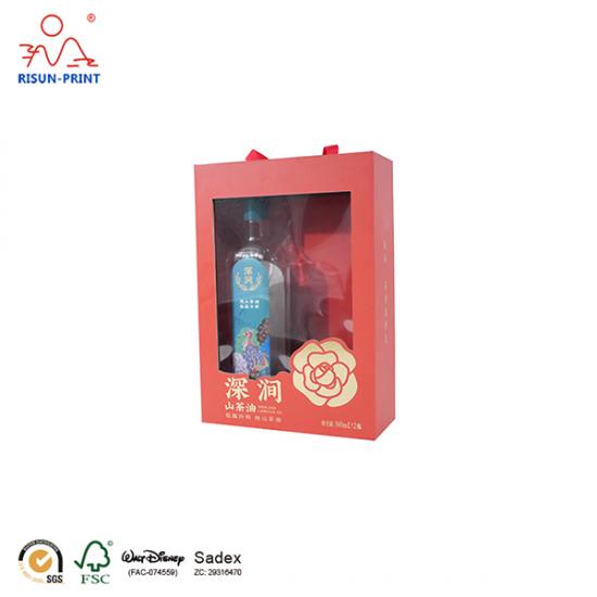 hand-held PET Window Display packaging gift box